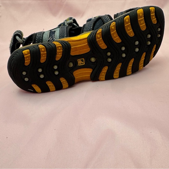 Sperry Batten Youth Sandals – US 1M | Rugged Blue/Yellow, Leather Upper, YB30008 - Picture 5 of 7